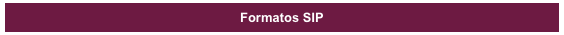 Formatos SIP